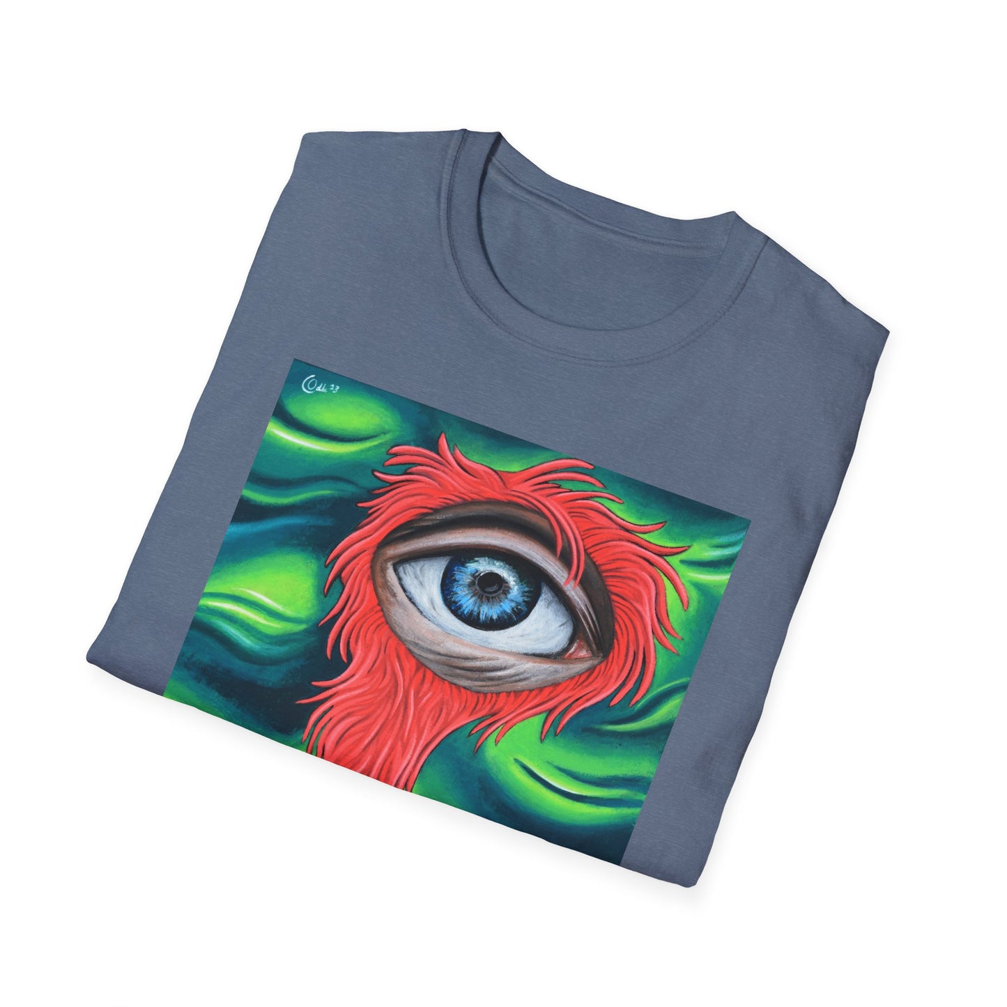 Groovy Eye Art Unisex Softstyle T-Shirt - Unique & Colorful Graphic Tee