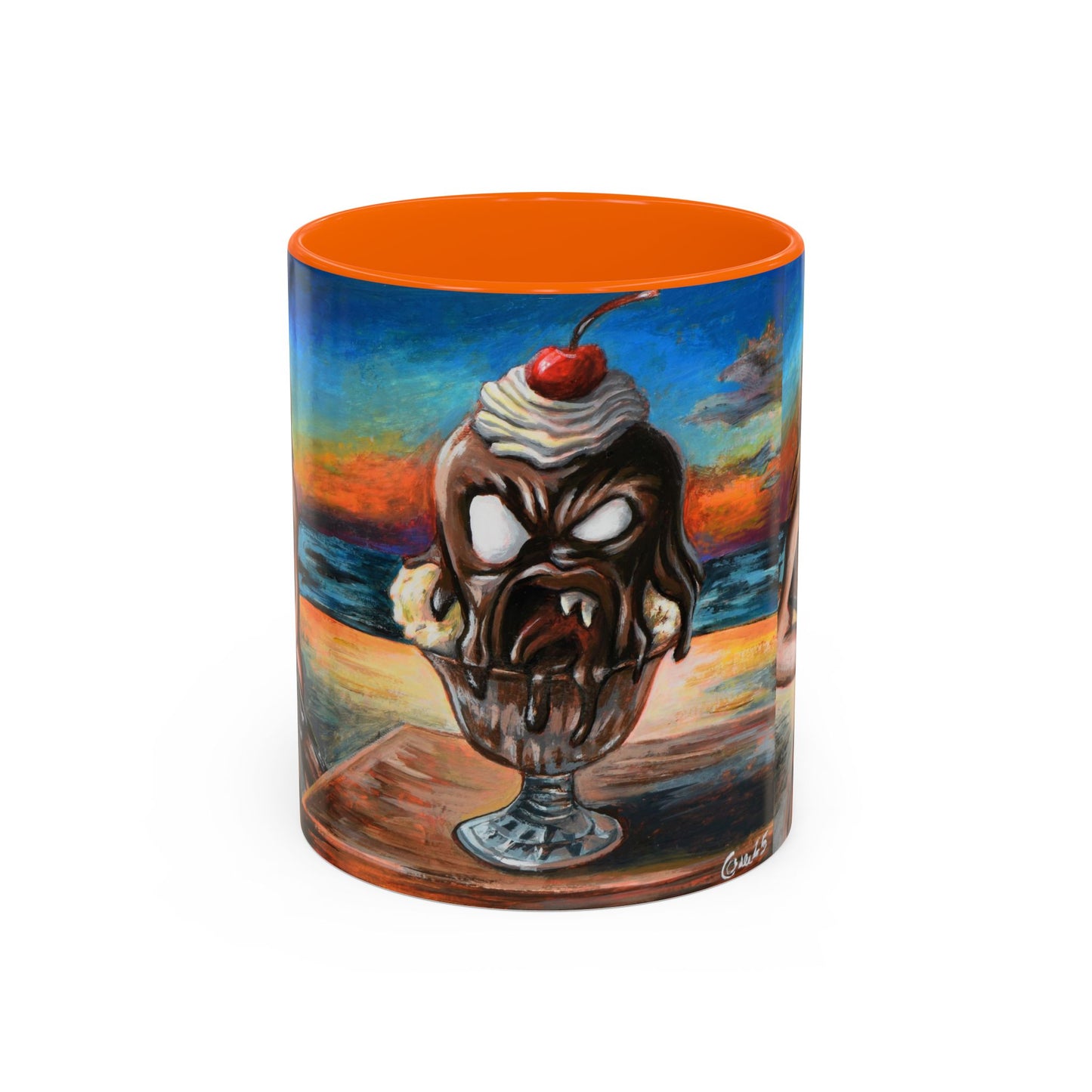 Vibrant Art-Inspired Coffee Mug, Unique Gift for Beach Lovers, Collectible Drinkware, Perfect for Birthdays, Home Decor