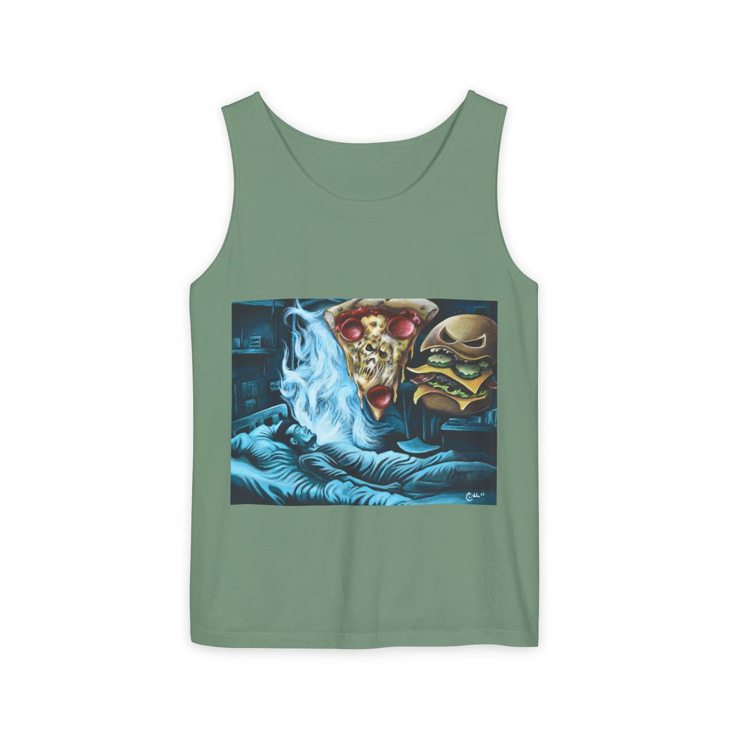 Casual Foodie Tank Top - Dreaming of Pizza and Burgers