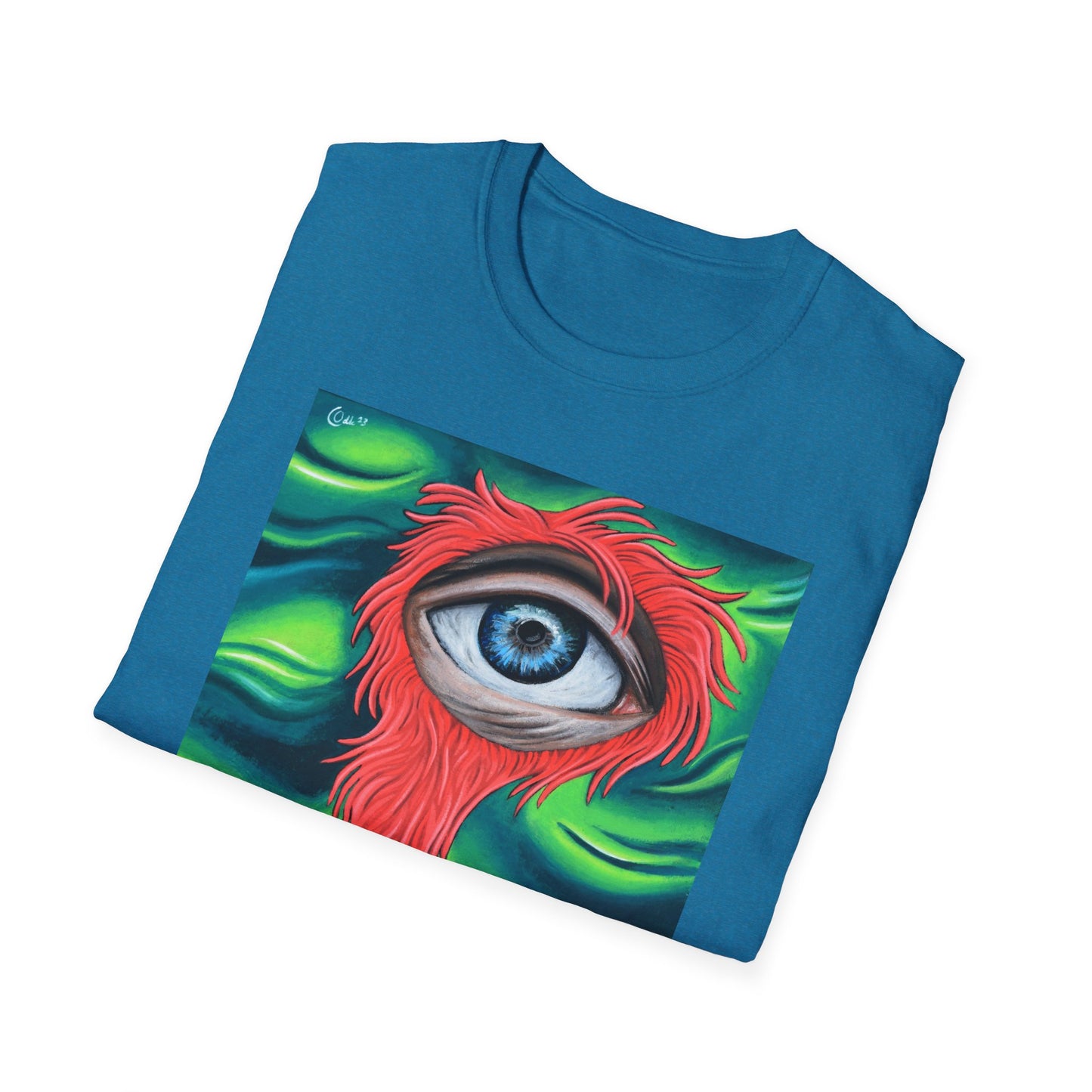 Groovy Eye Art Unisex Softstyle T-Shirt - Unique & Colorful Graphic Tee