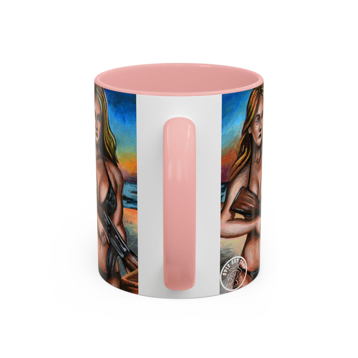 Vibrant Art-Inspired Coffee Mug, Unique Gift for Beach Lovers, Collectible Drinkware, Perfect for Birthdays, Home Decor