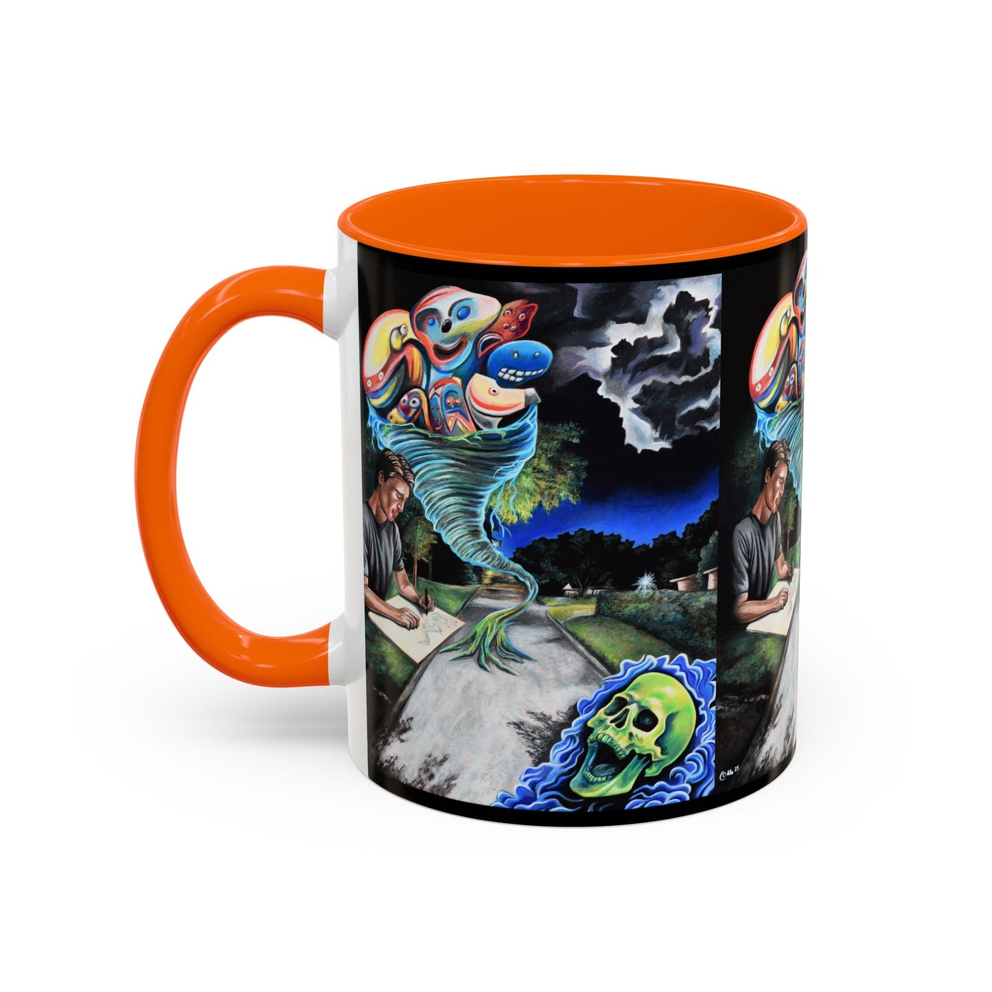 Artistic Accent Coffee Mug - Unique Gift for Coffee Lovers, Creative Aesthetic, Home Decor, Art Enthusiast, Birthday Present, Collectible