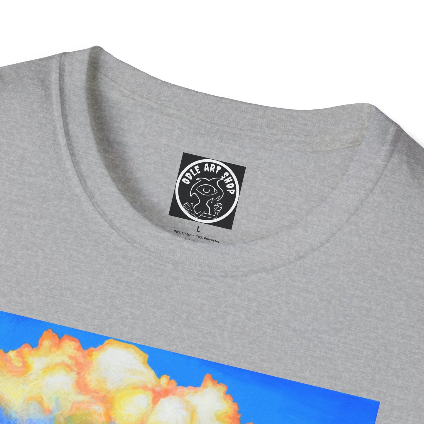 Colorful Cowboy Skull Graphic T-Shirt | Unisex Shirt for Festivals, Halloween, Casual Wear, Gift for Him/Her, Unique Art Tee