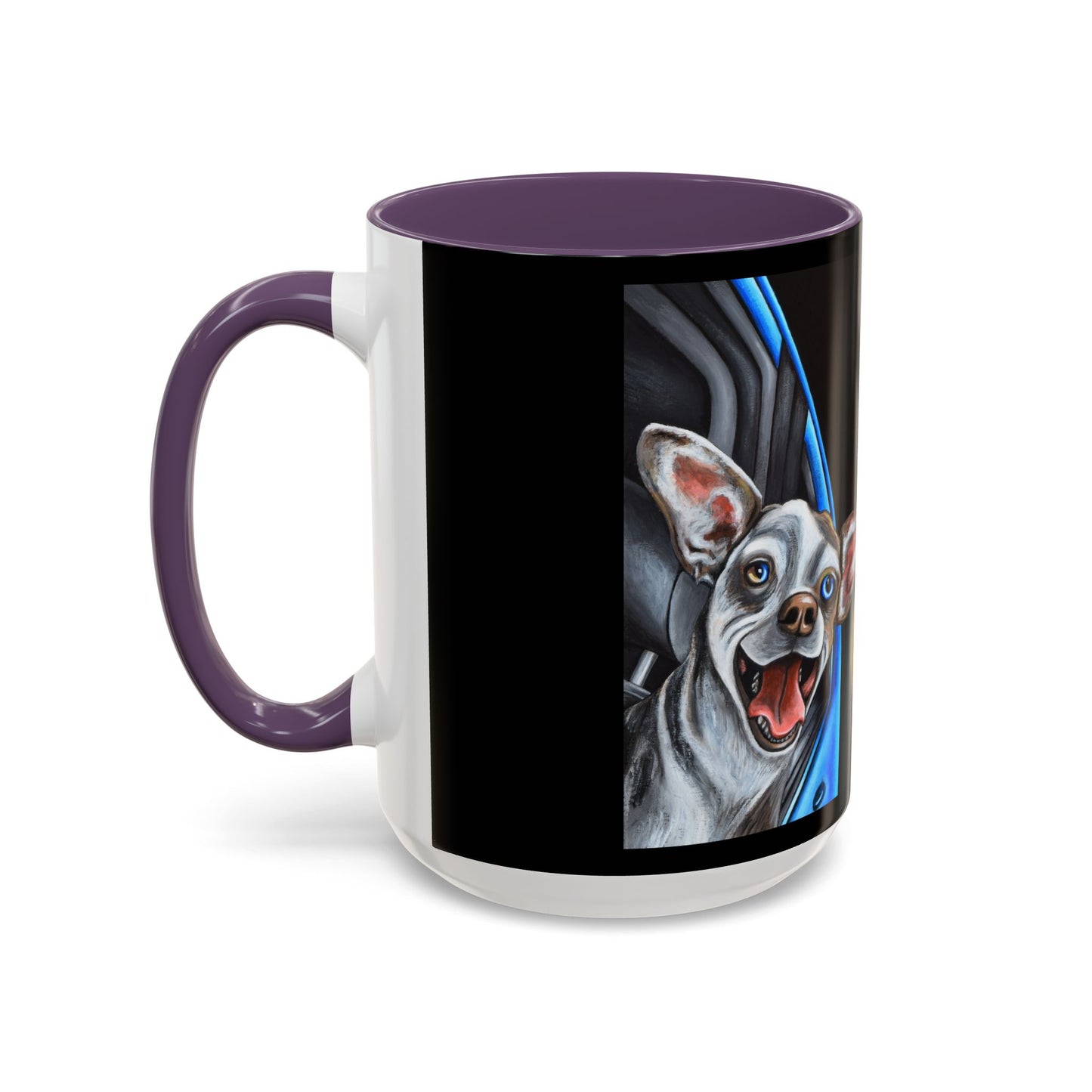Unique Artistic Accent Coffee Mug with Colorful Ice Cream Design