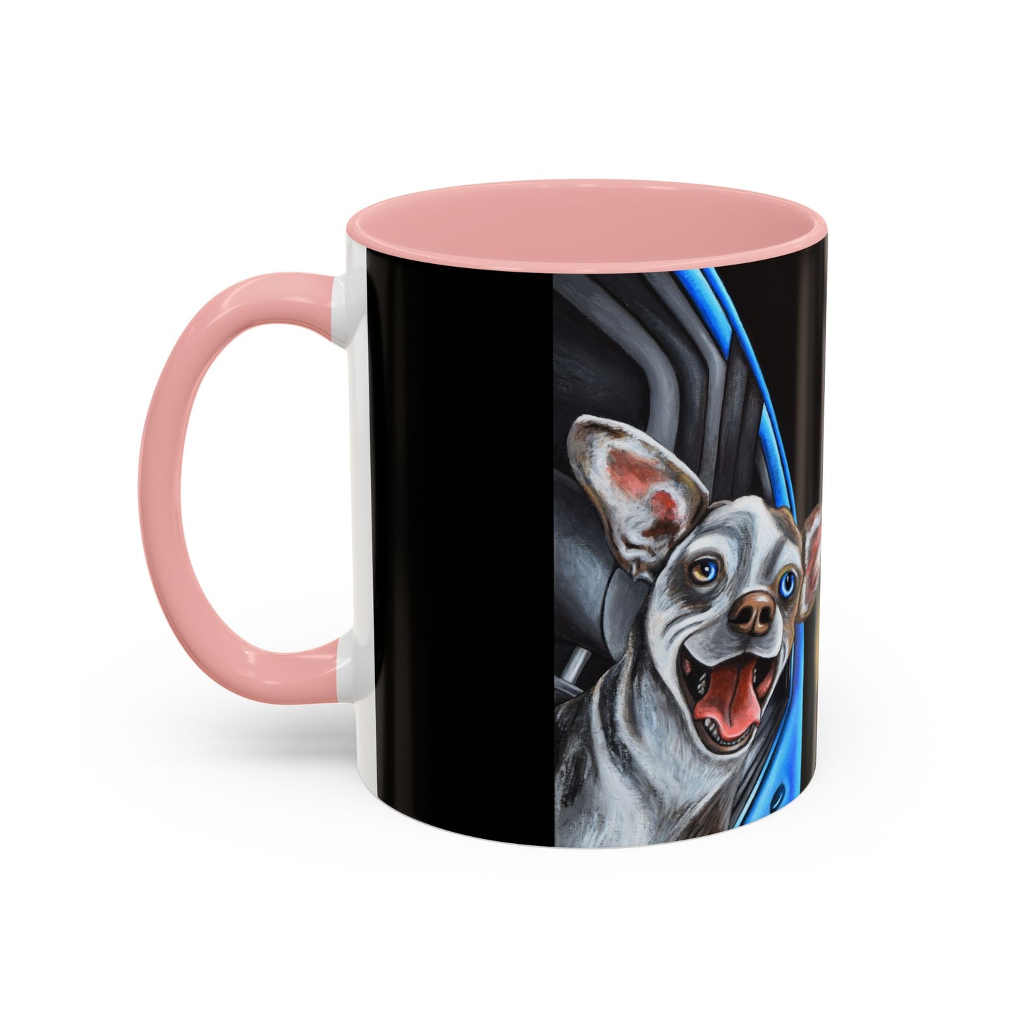 Unique Artistic Accent Coffee Mug with Colorful Ice Cream Design