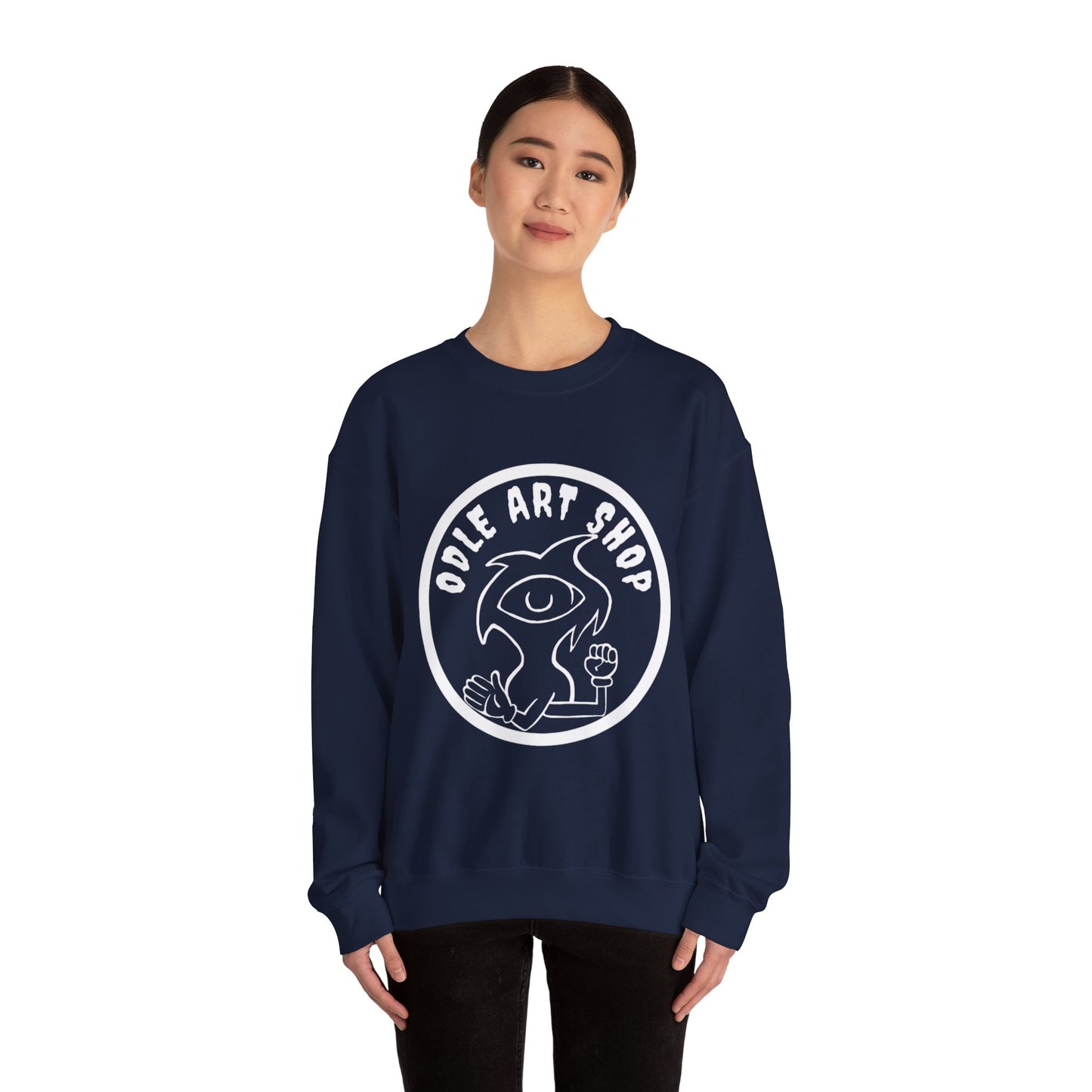 Street Style Unisex Sweatshirt, Cool Art Sweatshirt, Casual Crewneck Top, Gift for Artists, Trendy Fashion Sweatshirt