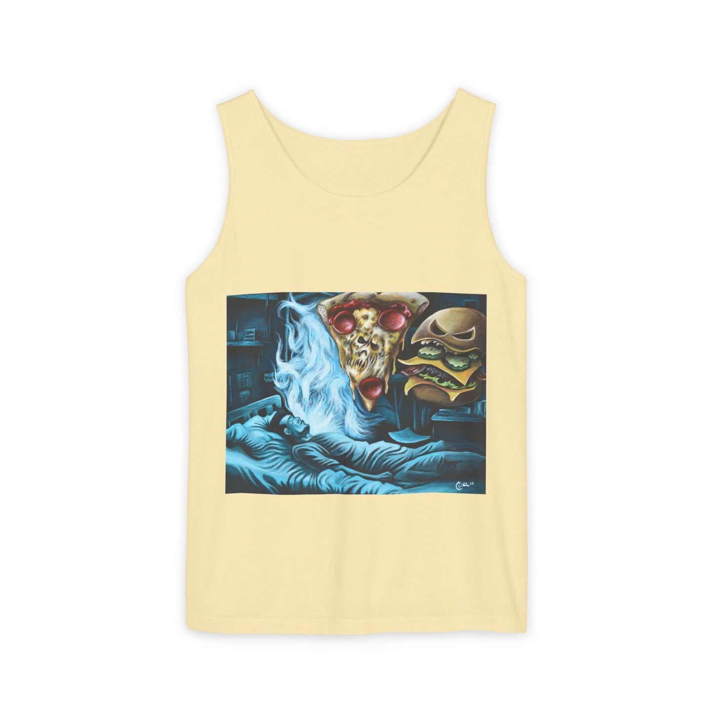 Casual Foodie Tank Top - Dreaming of Pizza and Burgers