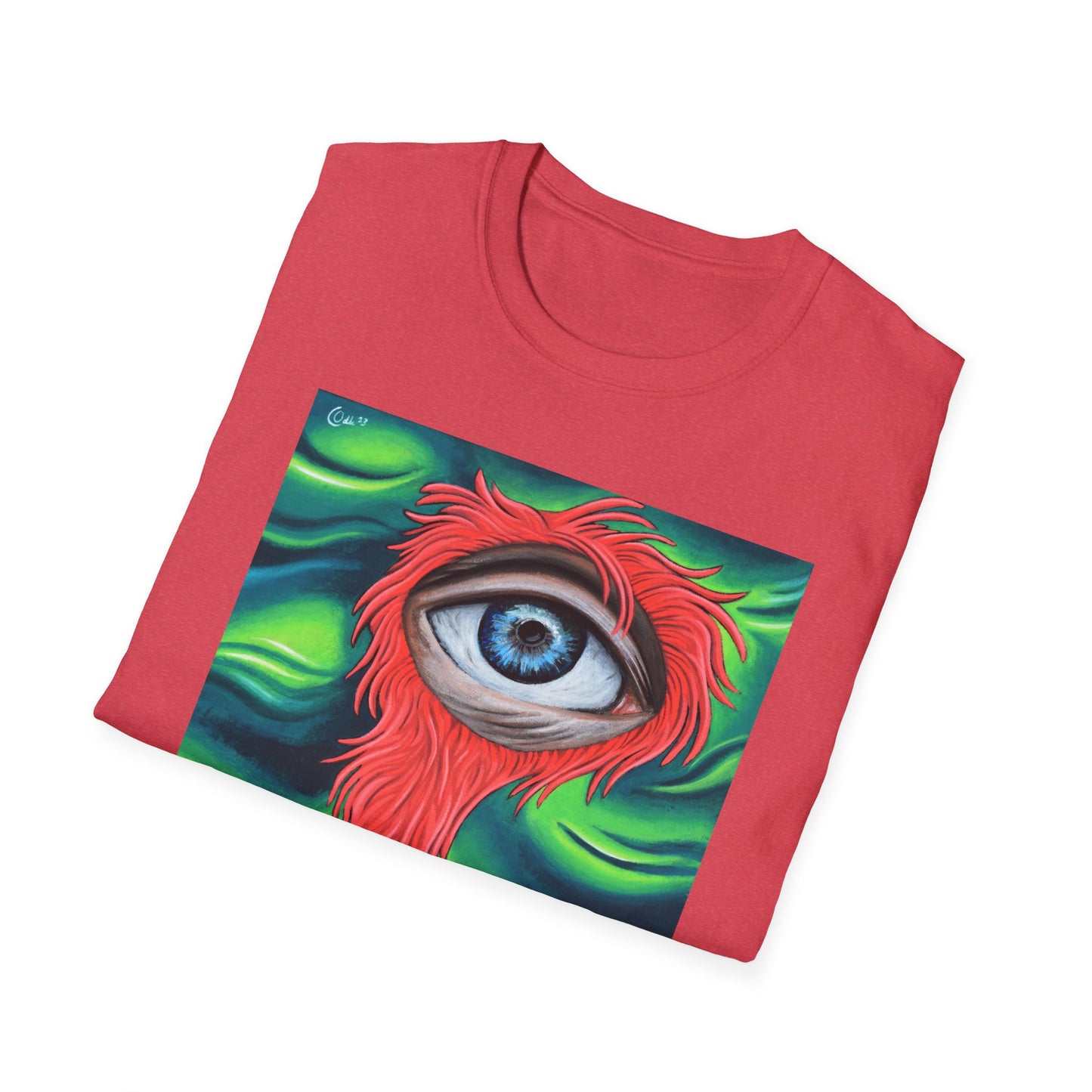 Groovy Eye Art Unisex Softstyle T-Shirt - Unique & Colorful Graphic Tee
