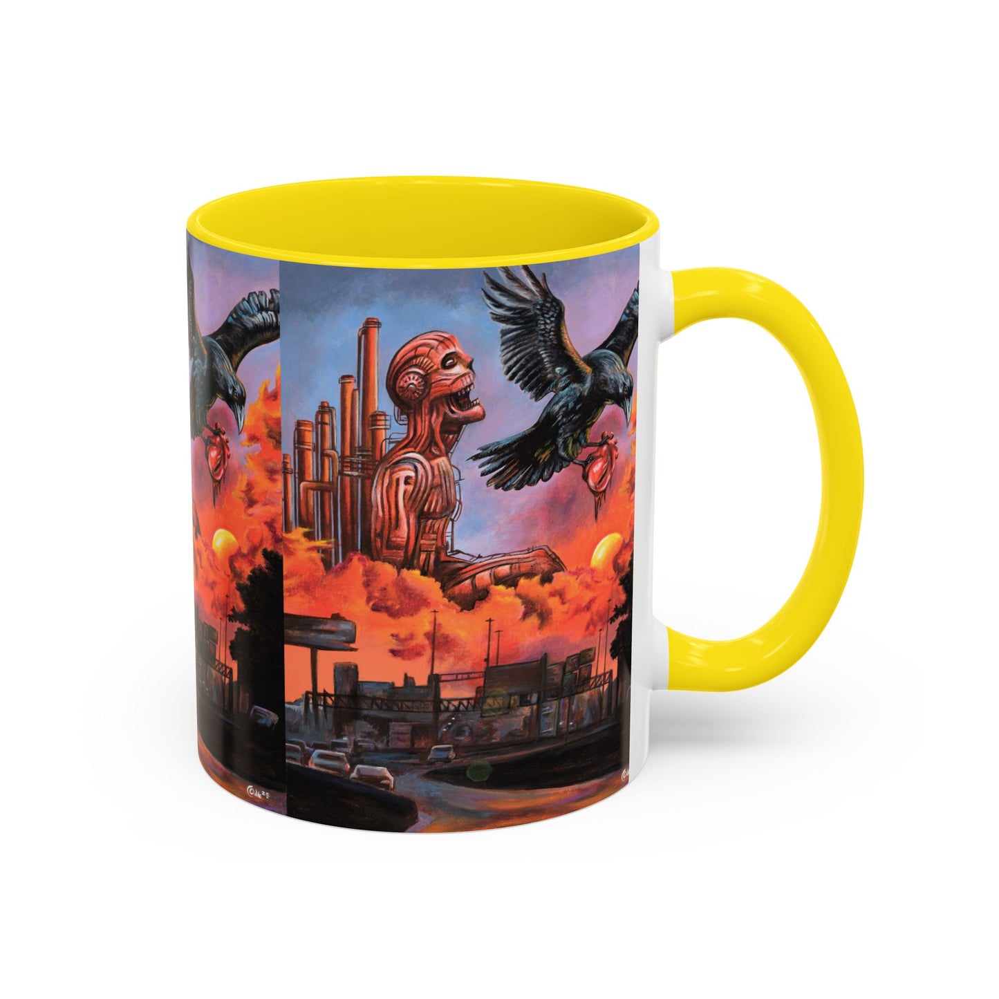 Surreal Art Coffee Mug, Unique Gift for Art Lovers, Home Decor, Black Handle Mug, Perfect for Birthdays, Holidays