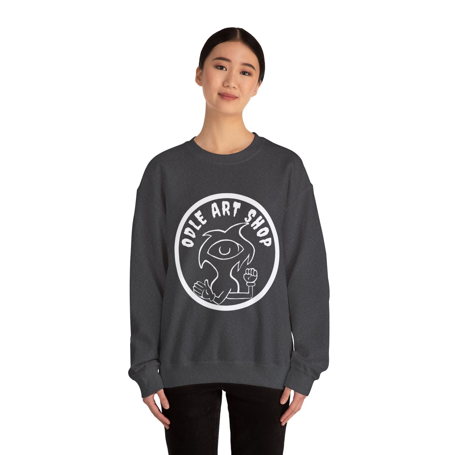 Street Style Unisex Sweatshirt, Cool Art Sweatshirt, Casual Crewneck Top, Gift for Artists, Trendy Fashion Sweatshirt