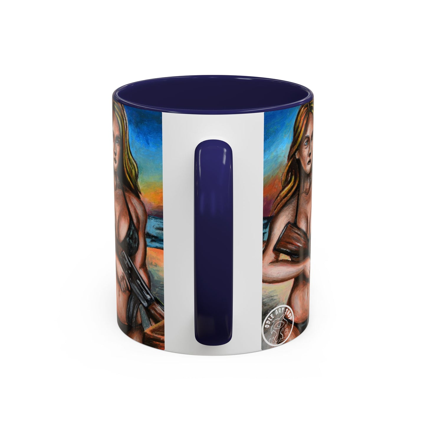 Vibrant Art-Inspired Coffee Mug, Unique Gift for Beach Lovers, Collectible Drinkware, Perfect for Birthdays, Home Decor