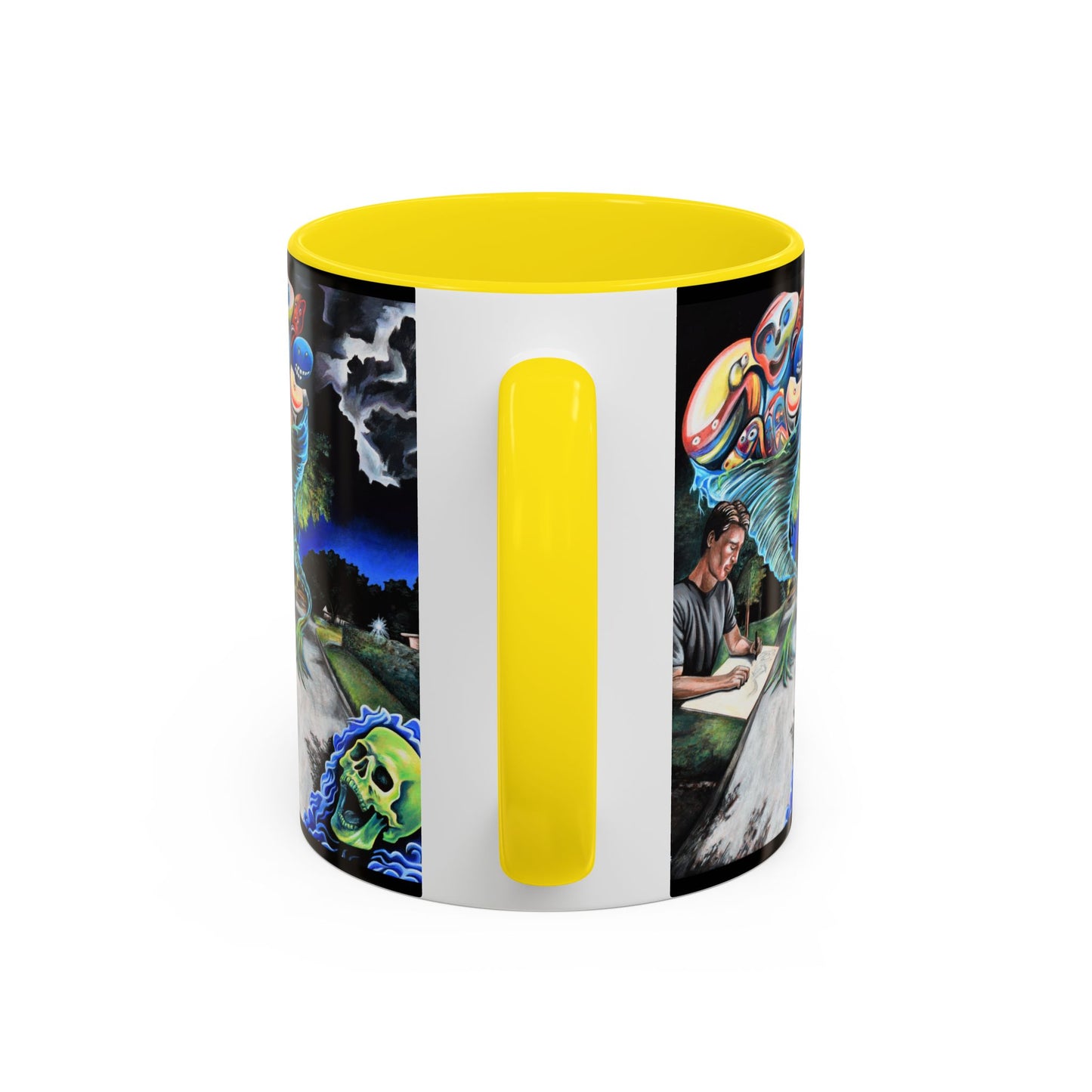Artistic Accent Coffee Mug - Unique Gift for Coffee Lovers, Creative Aesthetic, Home Decor, Art Enthusiast, Birthday Present, Collectible