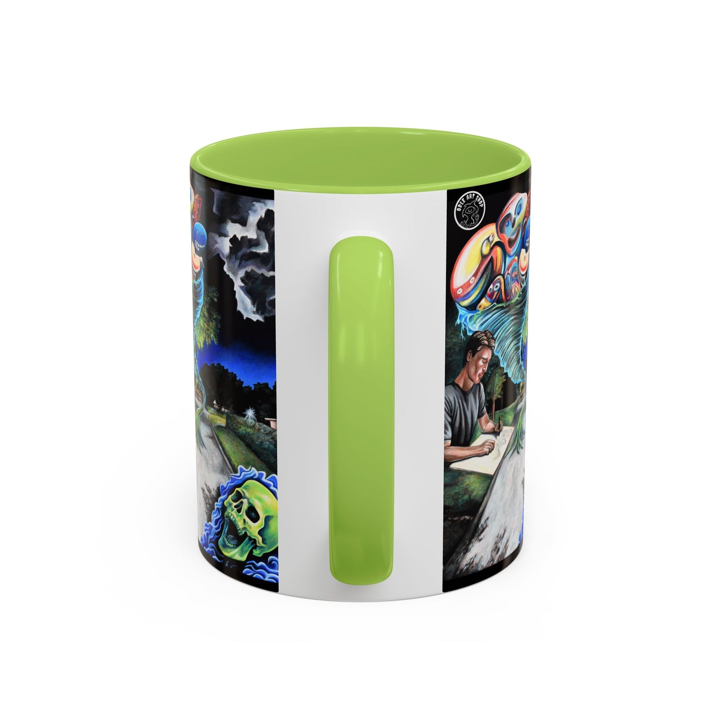 Artistic Accent Coffee Mug - Unique Gift for Coffee Lovers, Creative Aesthetic, Home Decor, Art Enthusiast, Birthday Present, Collectible