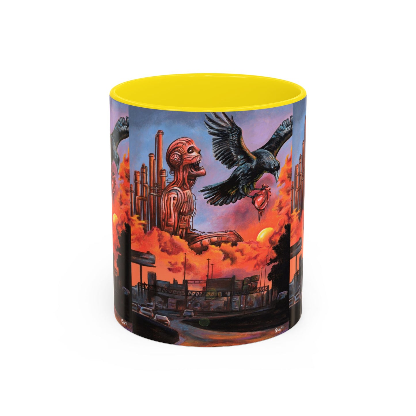 Surreal Art Coffee Mug, Unique Gift for Art Lovers, Home Decor, Black Handle Mug, Perfect for Birthdays, Holidays