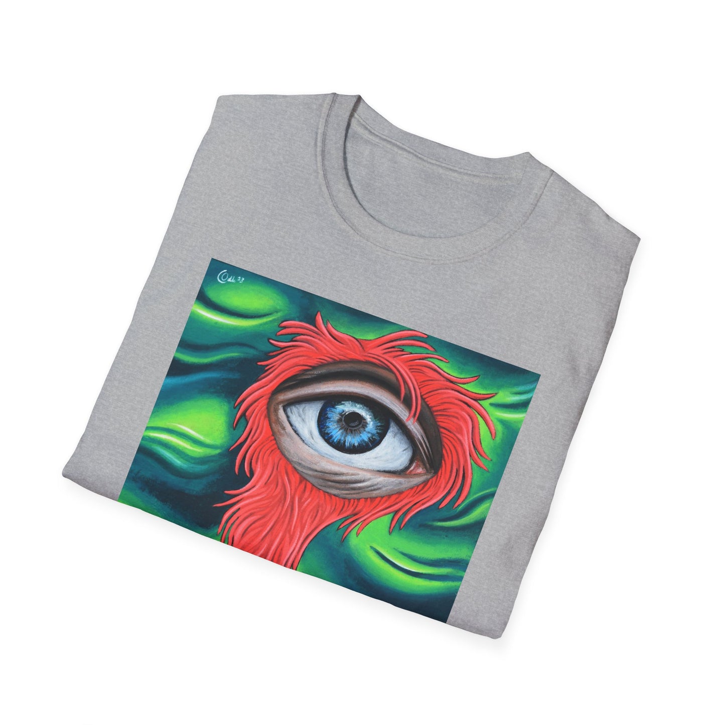 Groovy Eye Art Unisex Softstyle T-Shirt - Unique & Colorful Graphic Tee