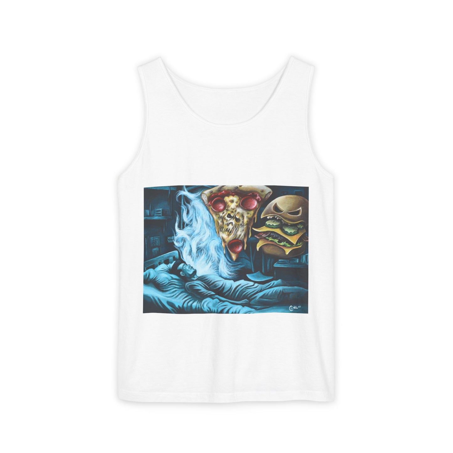 Casual Foodie Tank Top - Dreaming of Pizza and Burgers