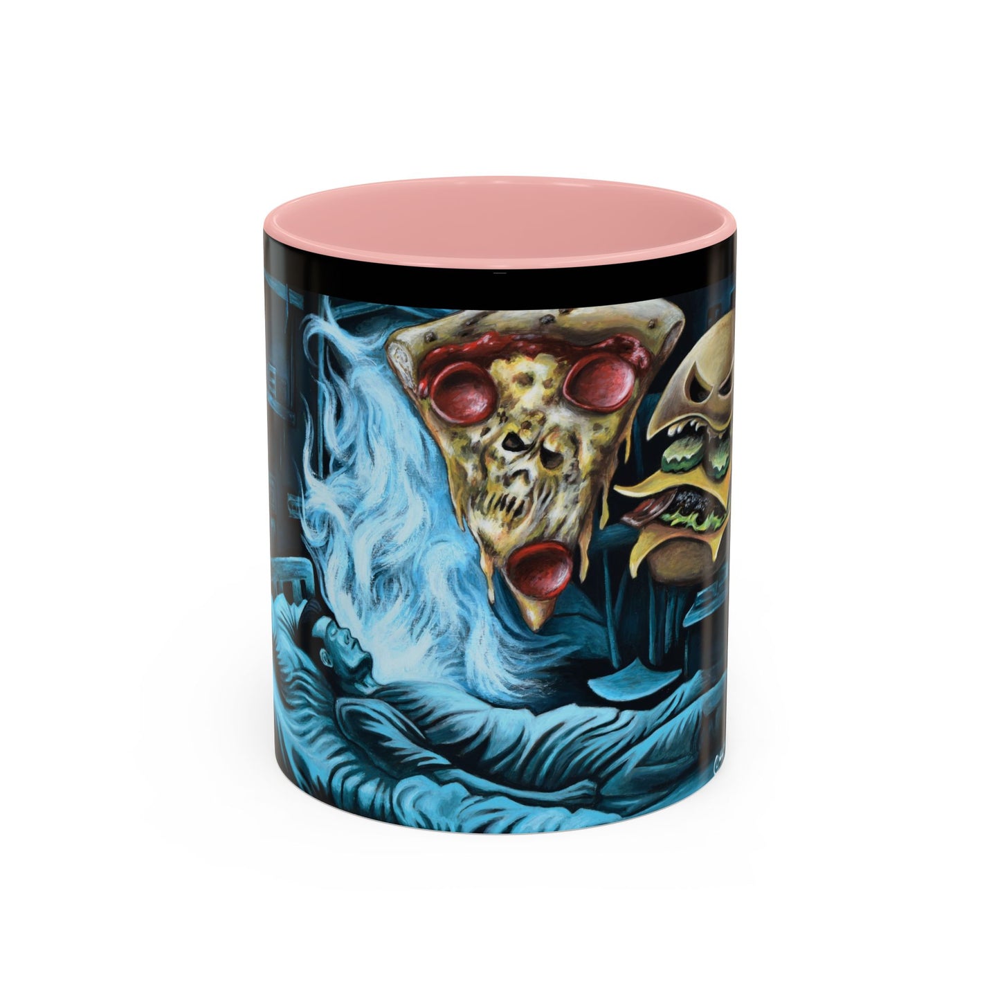 Whimsical Foodie Coffee Mug - Perfect for Pizza and Burger Lovers
