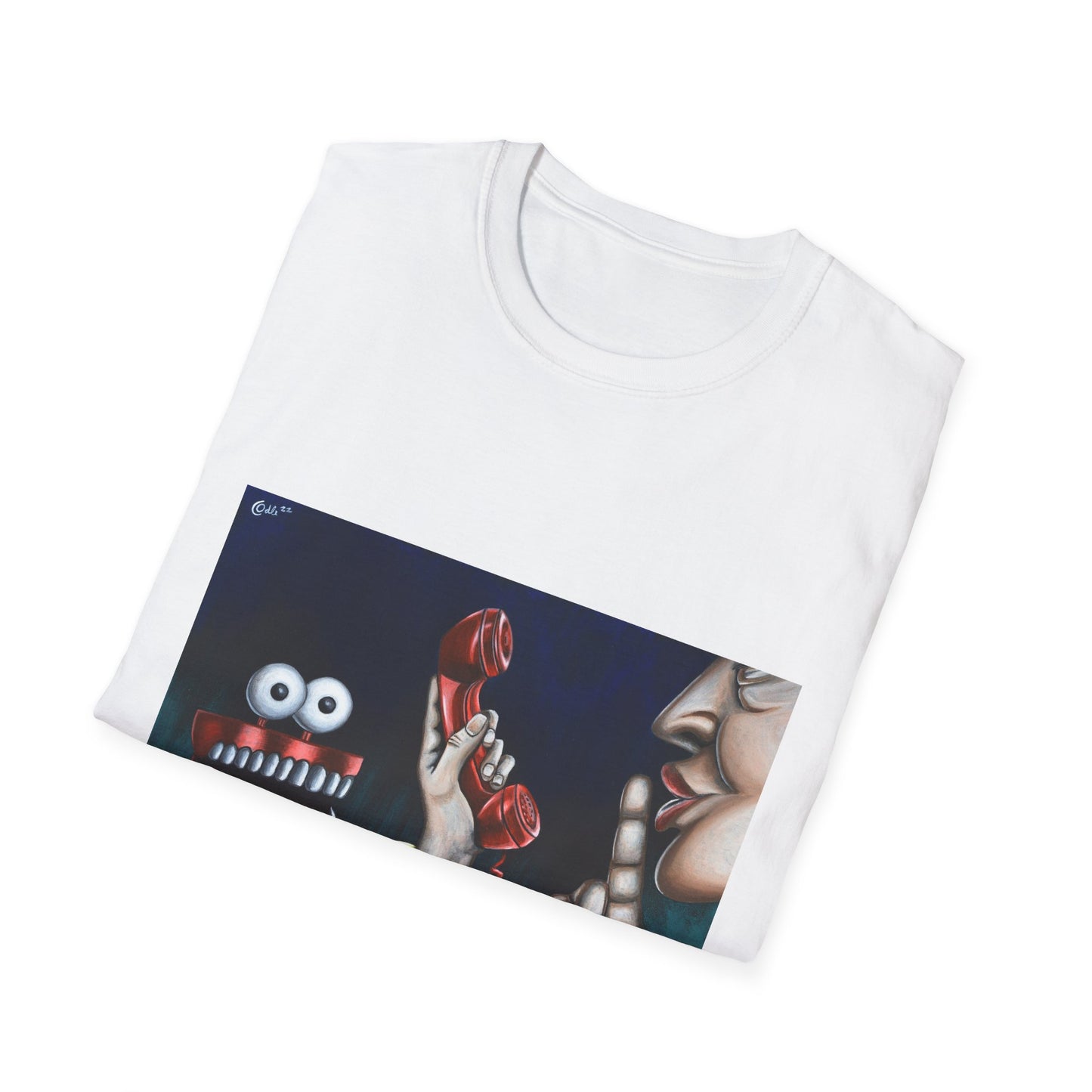Playful Unisex Softstyle T-Shirt with Fun Art Design