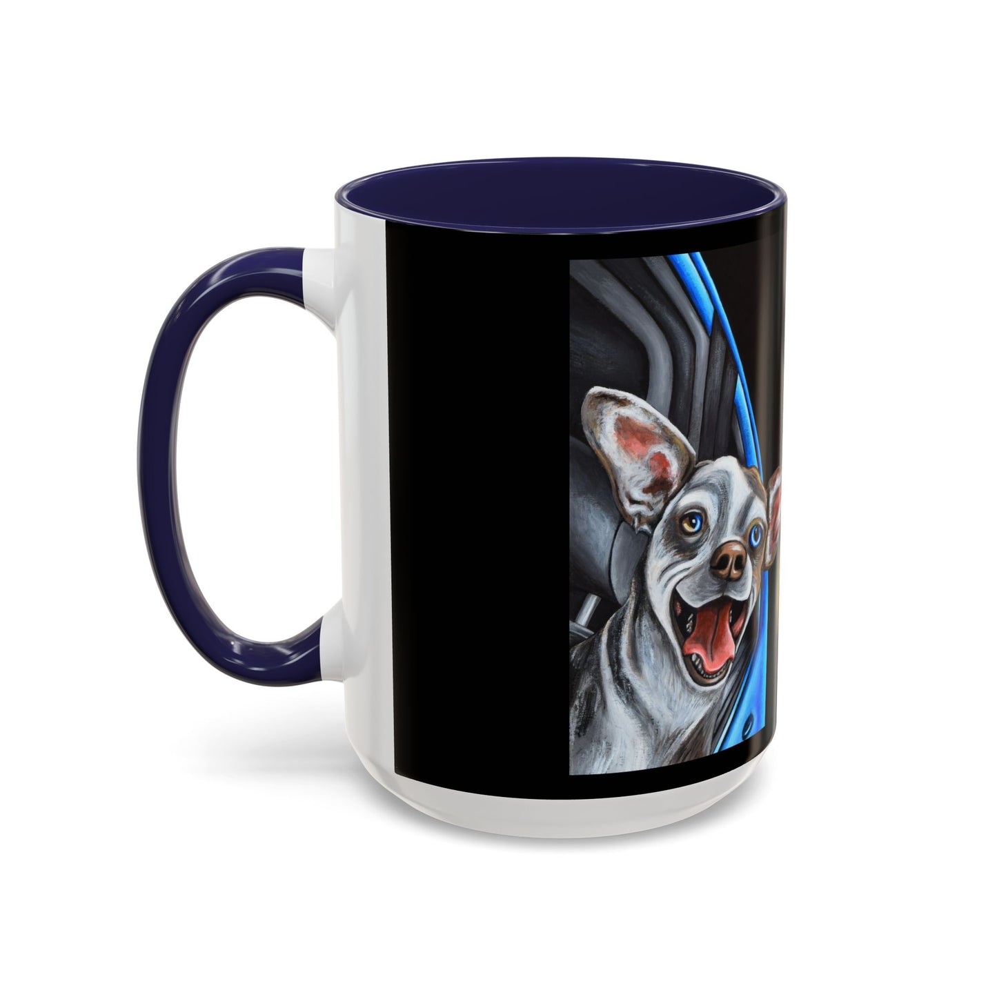 Unique Artistic Accent Coffee Mug with Colorful Ice Cream Design