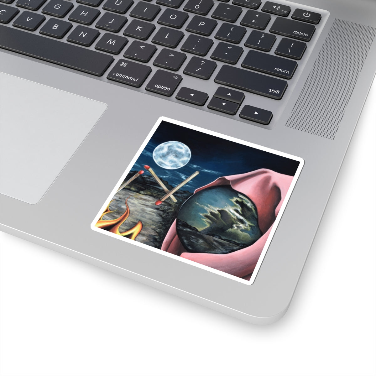 Mystical Landscape Kiss-Cut Stickers - Unique Art for Nature Lovers and Dreamers
