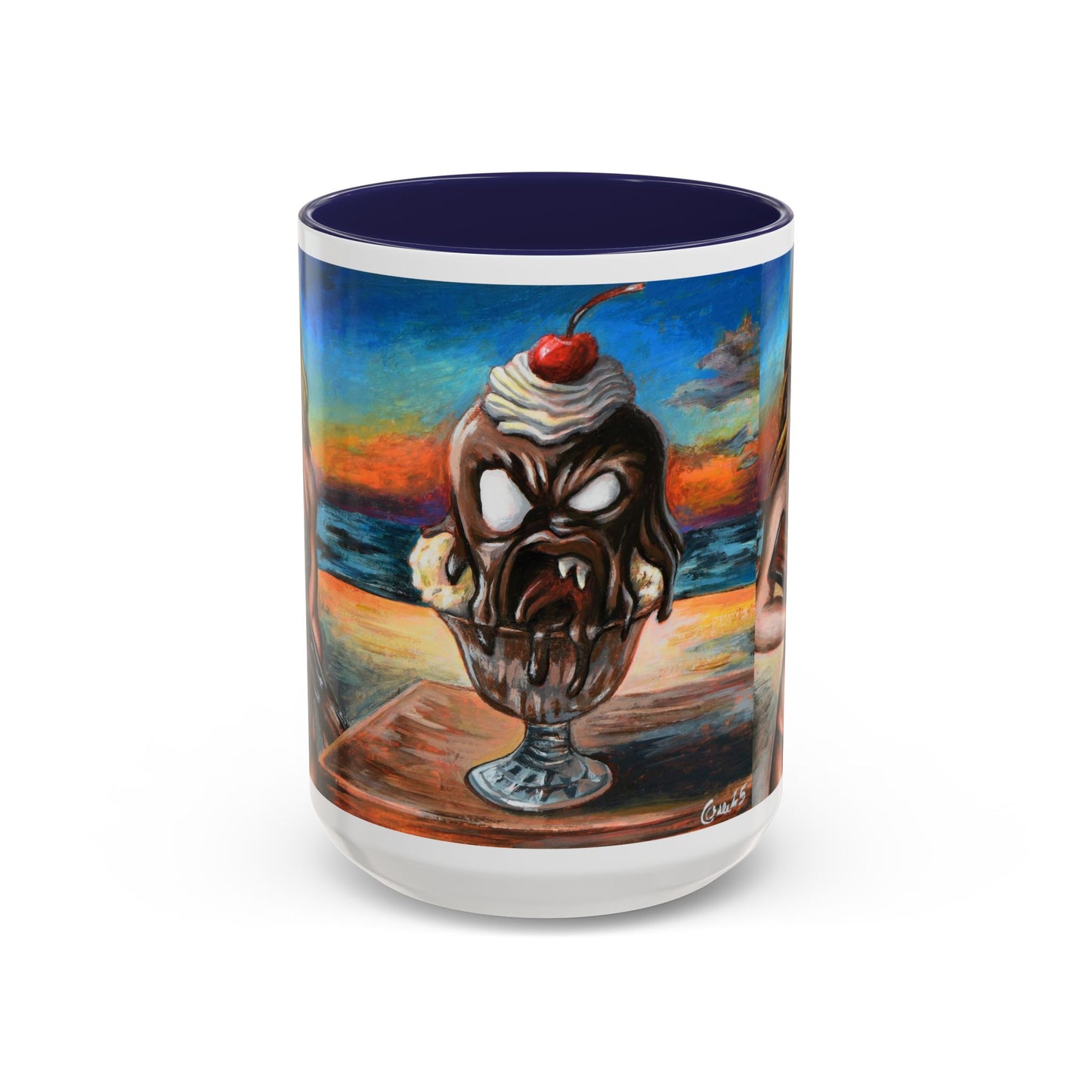 Vibrant Art-Inspired Coffee Mug, Unique Gift for Beach Lovers, Collectible Drinkware, Perfect for Birthdays, Home Decor