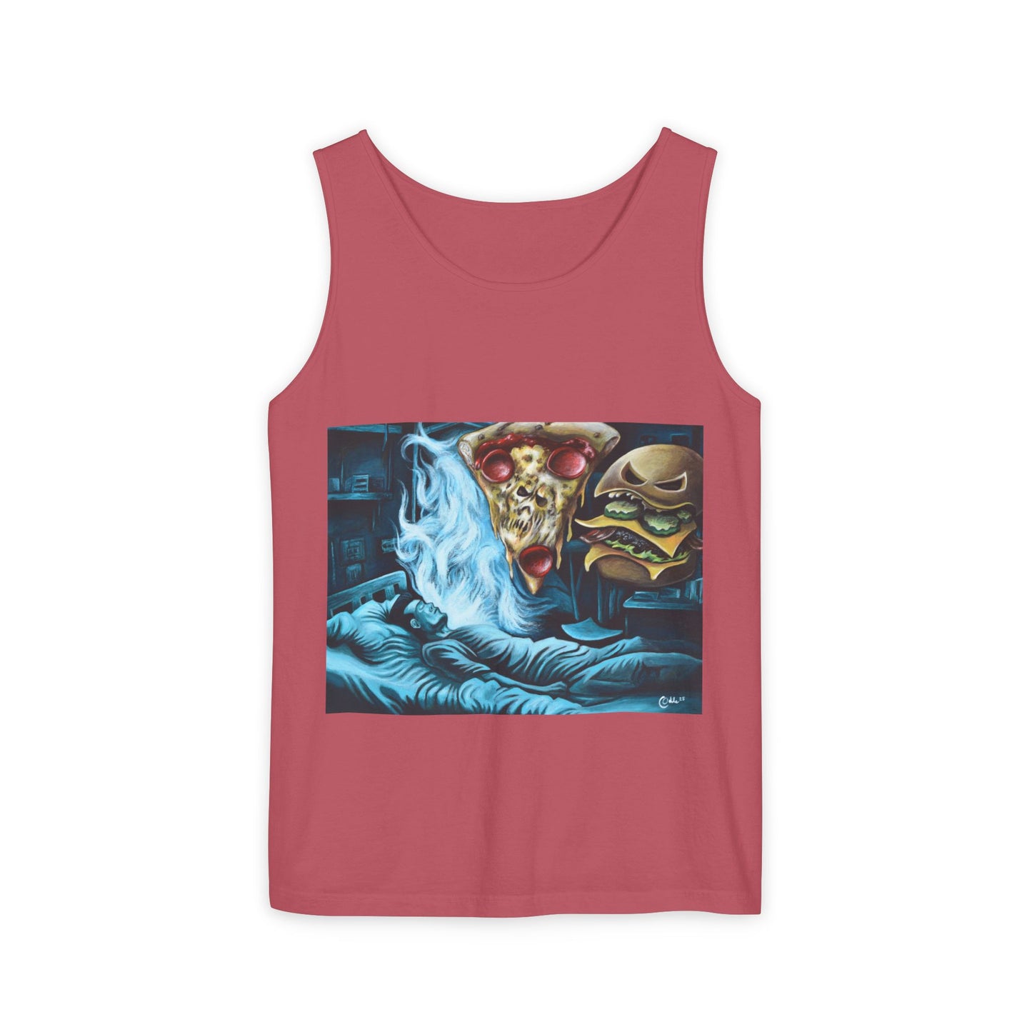 Casual Foodie Tank Top - Dreaming of Pizza and Burgers