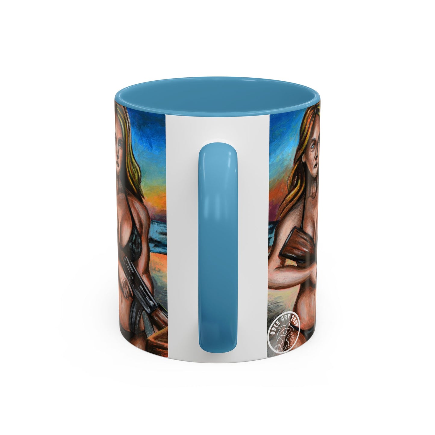 Vibrant Art-Inspired Coffee Mug, Unique Gift for Beach Lovers, Collectible Drinkware, Perfect for Birthdays, Home Decor