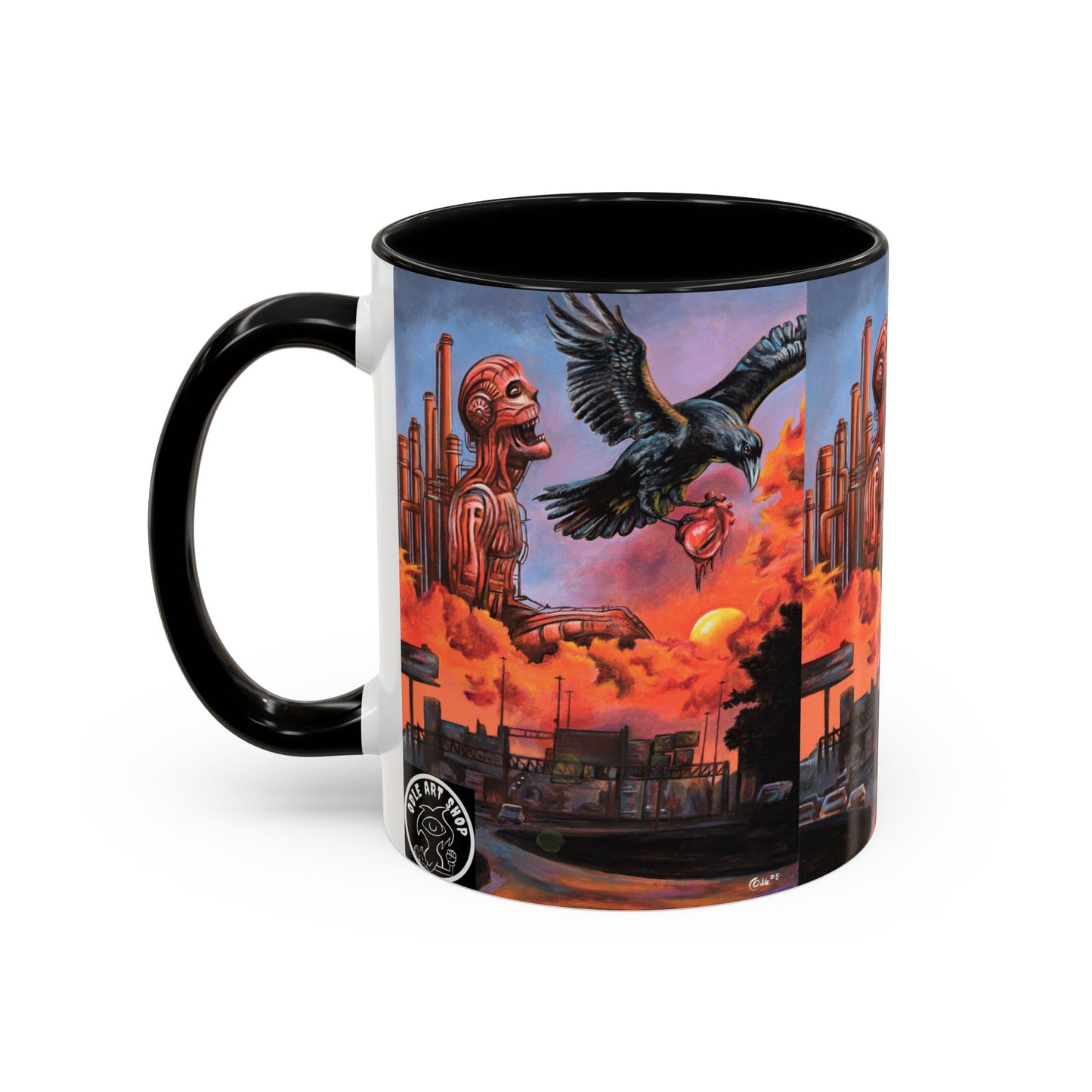 Surreal Art Coffee Mug, Unique Gift for Art Lovers, Home Decor, Black Handle Mug, Perfect for Birthdays, Holidays