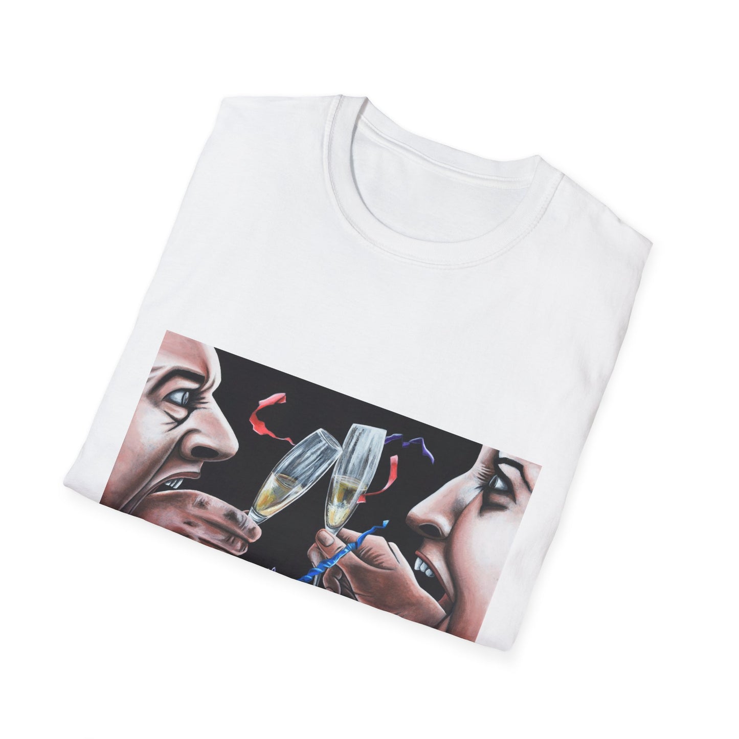 Cheers to Life Unisex Softstyle T-Shirt - Celebrate Moments with Artful Design