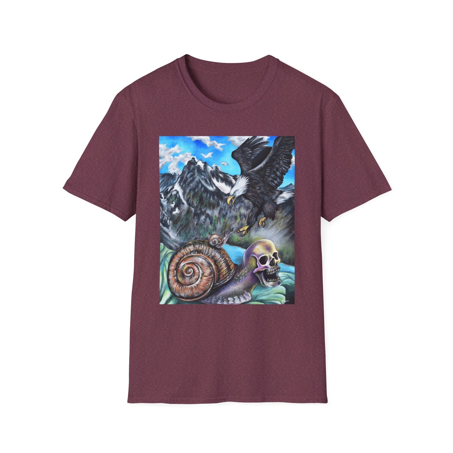 Adventure-Inspired Art Tee, Nature Lover Shirt, Unique Graphic T-Shirt, Boho Casual Wear, Gift for Outdoor Enthusiasts
