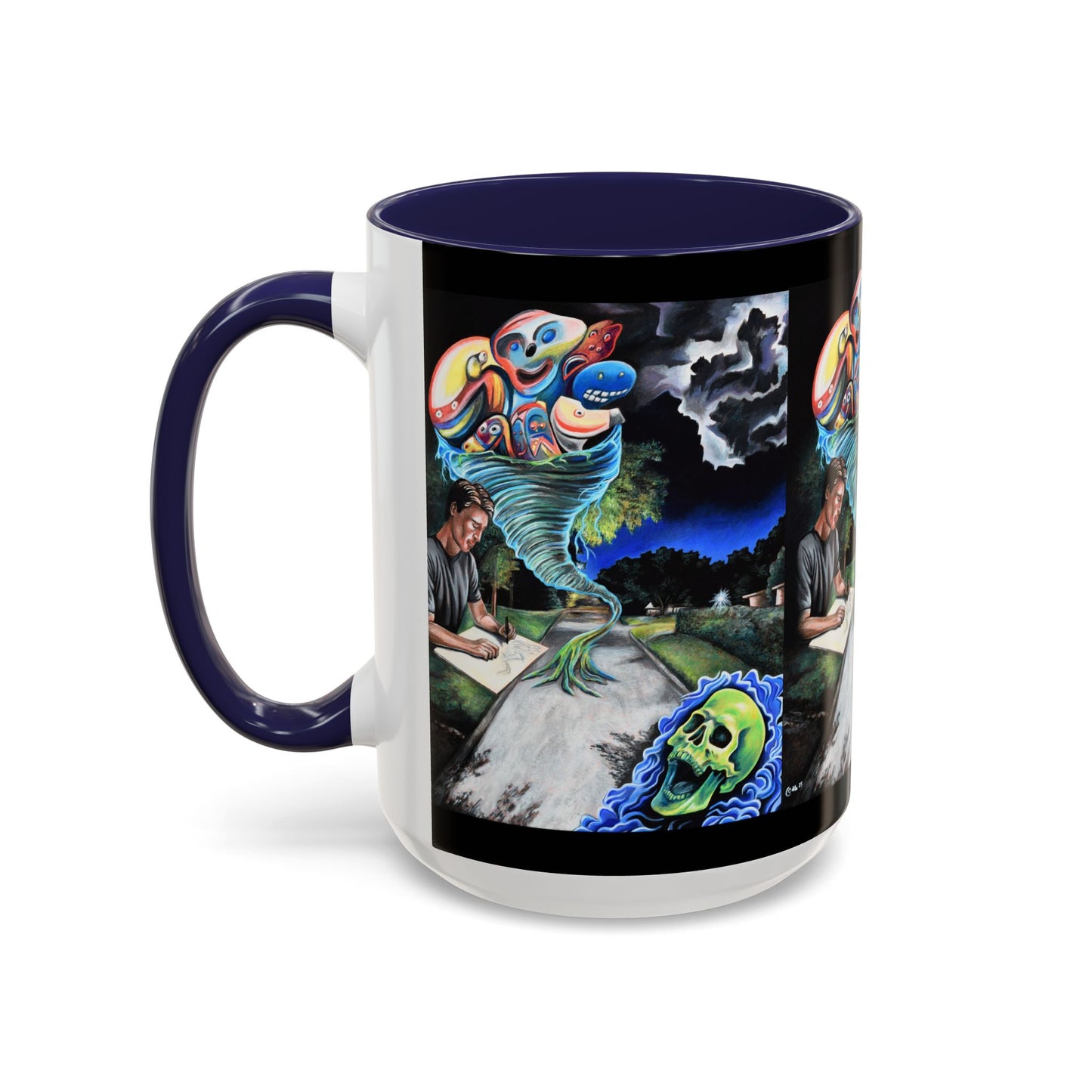 Artistic Accent Coffee Mug - Unique Gift for Coffee Lovers, Creative Aesthetic, Home Decor, Art Enthusiast, Birthday Present, Collectible