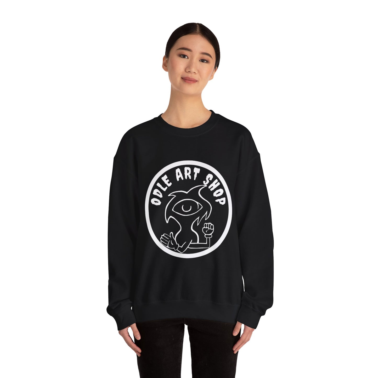 Street Style Unisex Sweatshirt, Cool Art Sweatshirt, Casual Crewneck Top, Gift for Artists, Trendy Fashion Sweatshirt