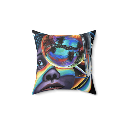 Vibrant Abstract Art Pillow - Inspirational Home Decor