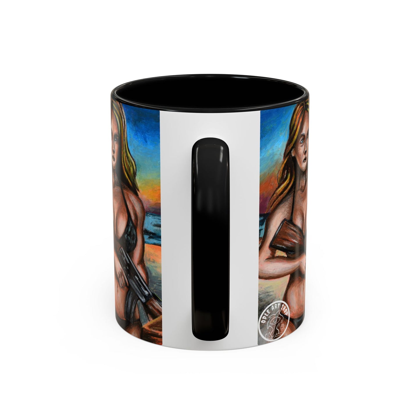Vibrant Art-Inspired Coffee Mug, Unique Gift for Beach Lovers, Collectible Drinkware, Perfect for Birthdays, Home Decor