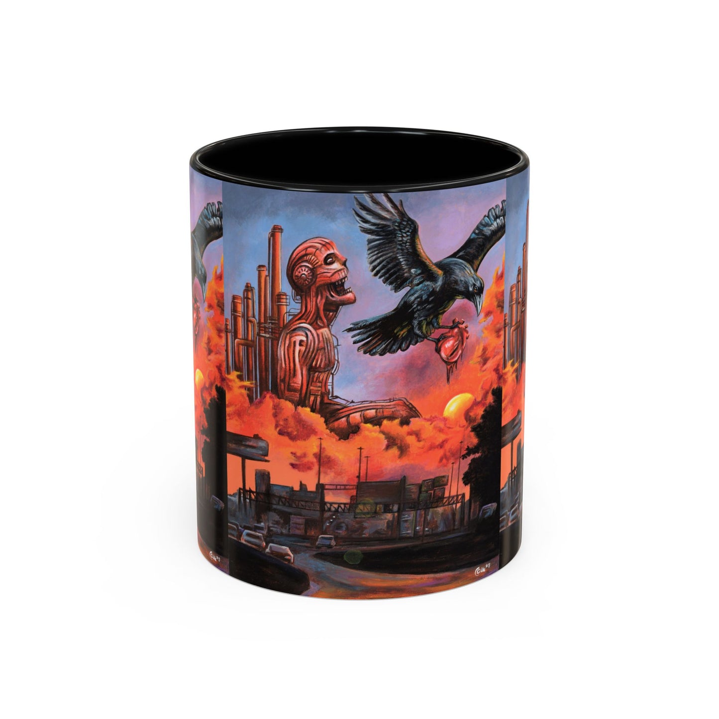 Surreal Art Coffee Mug, Unique Gift for Art Lovers, Home Decor, Black Handle Mug, Perfect for Birthdays, Holidays