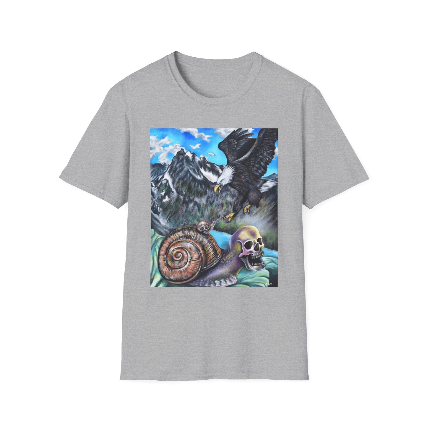 Adventure-Inspired Art Tee, Nature Lover Shirt, Unique Graphic T-Shirt, Boho Casual Wear, Gift for Outdoor Enthusiasts