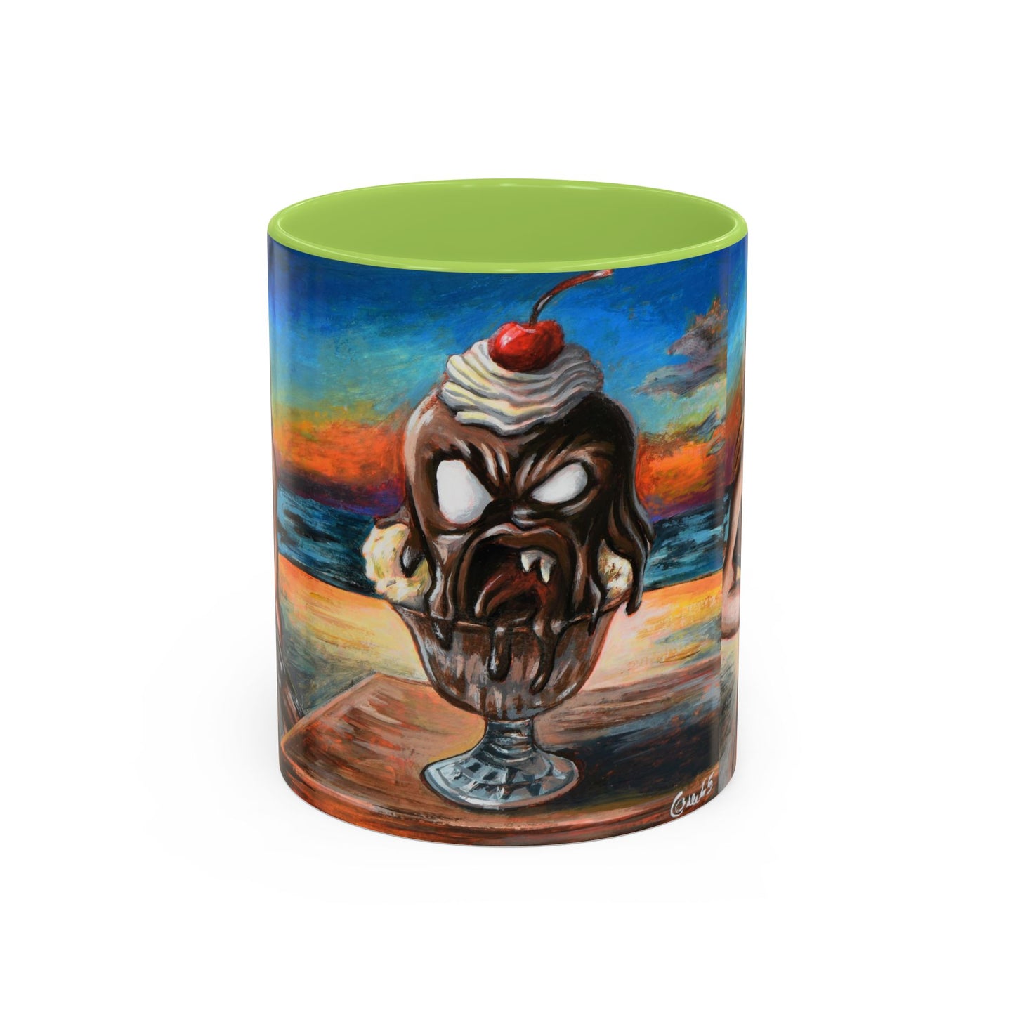 Vibrant Art-Inspired Coffee Mug, Unique Gift for Beach Lovers, Collectible Drinkware, Perfect for Birthdays, Home Decor