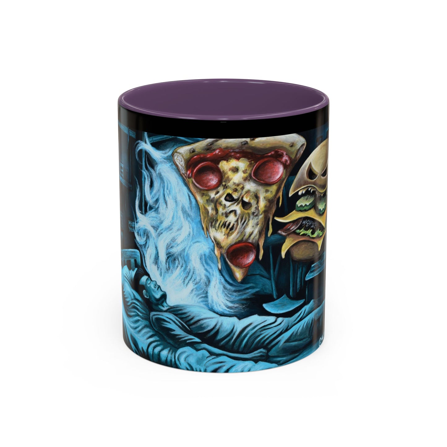 Whimsical Foodie Coffee Mug - Perfect for Pizza and Burger Lovers