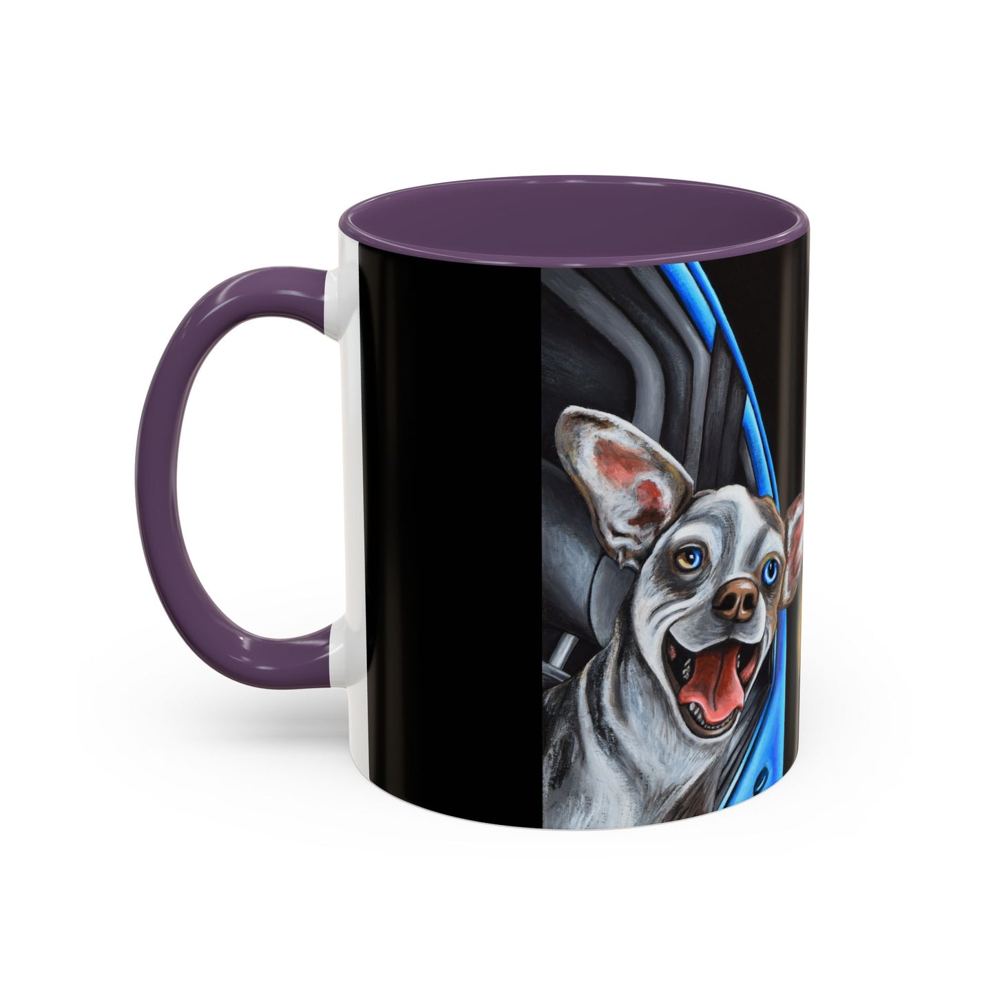 Unique Artistic Accent Coffee Mug with Colorful Ice Cream Design