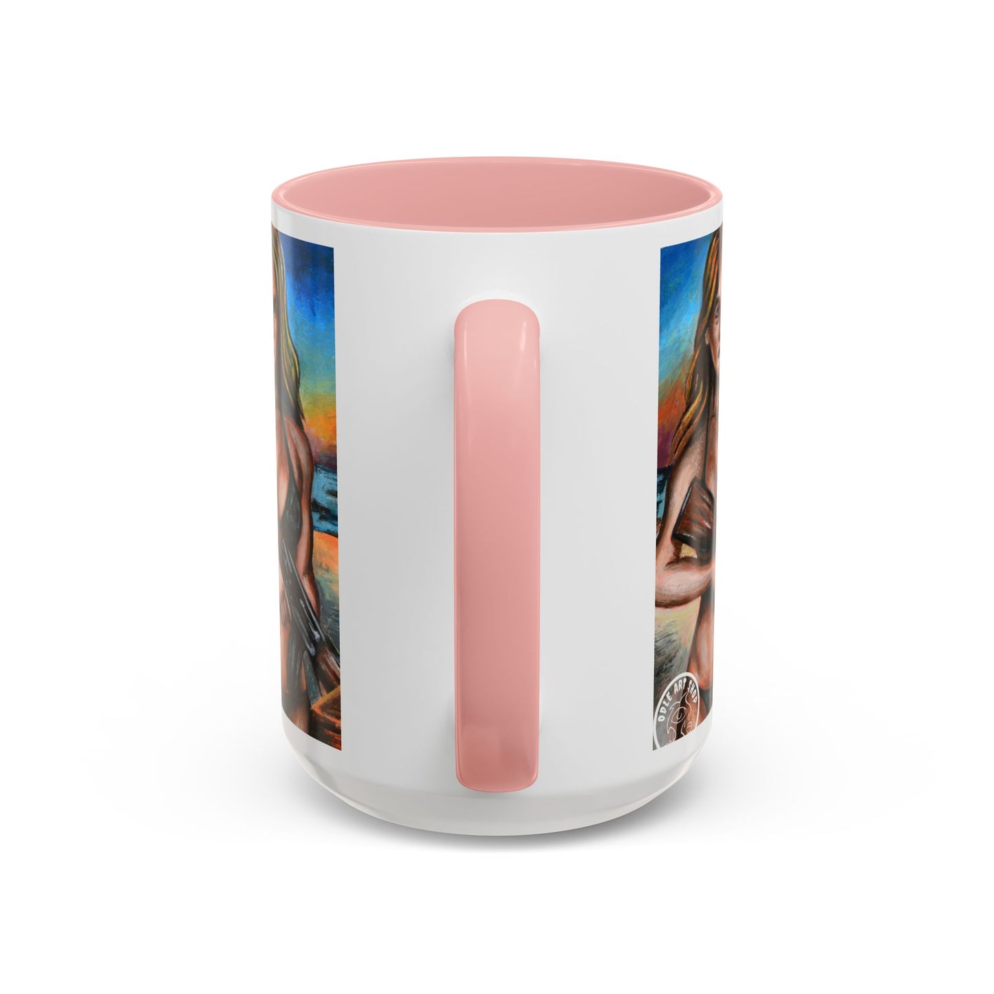 Vibrant Art-Inspired Coffee Mug, Unique Gift for Beach Lovers, Collectible Drinkware, Perfect for Birthdays, Home Decor