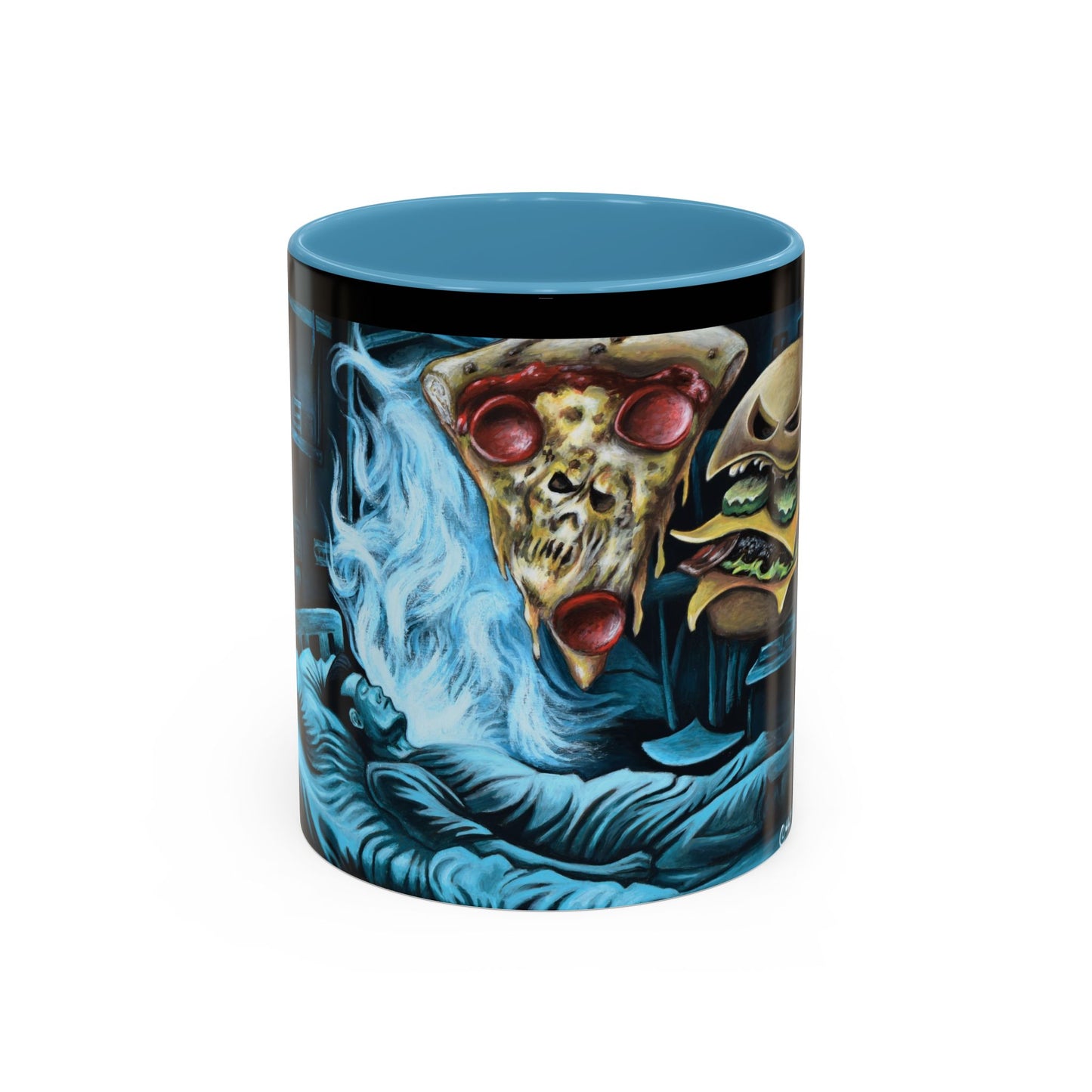 Whimsical Foodie Coffee Mug - Perfect for Pizza and Burger Lovers