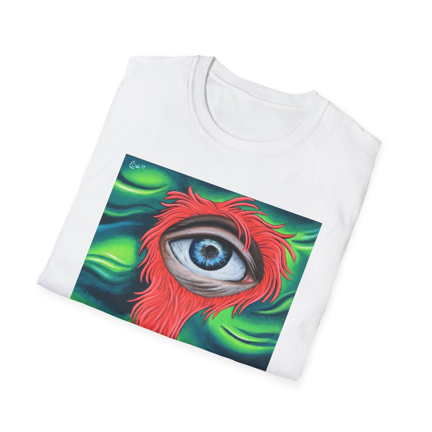 Groovy Eye Art Unisex Softstyle T-Shirt - Unique & Colorful Graphic Tee
