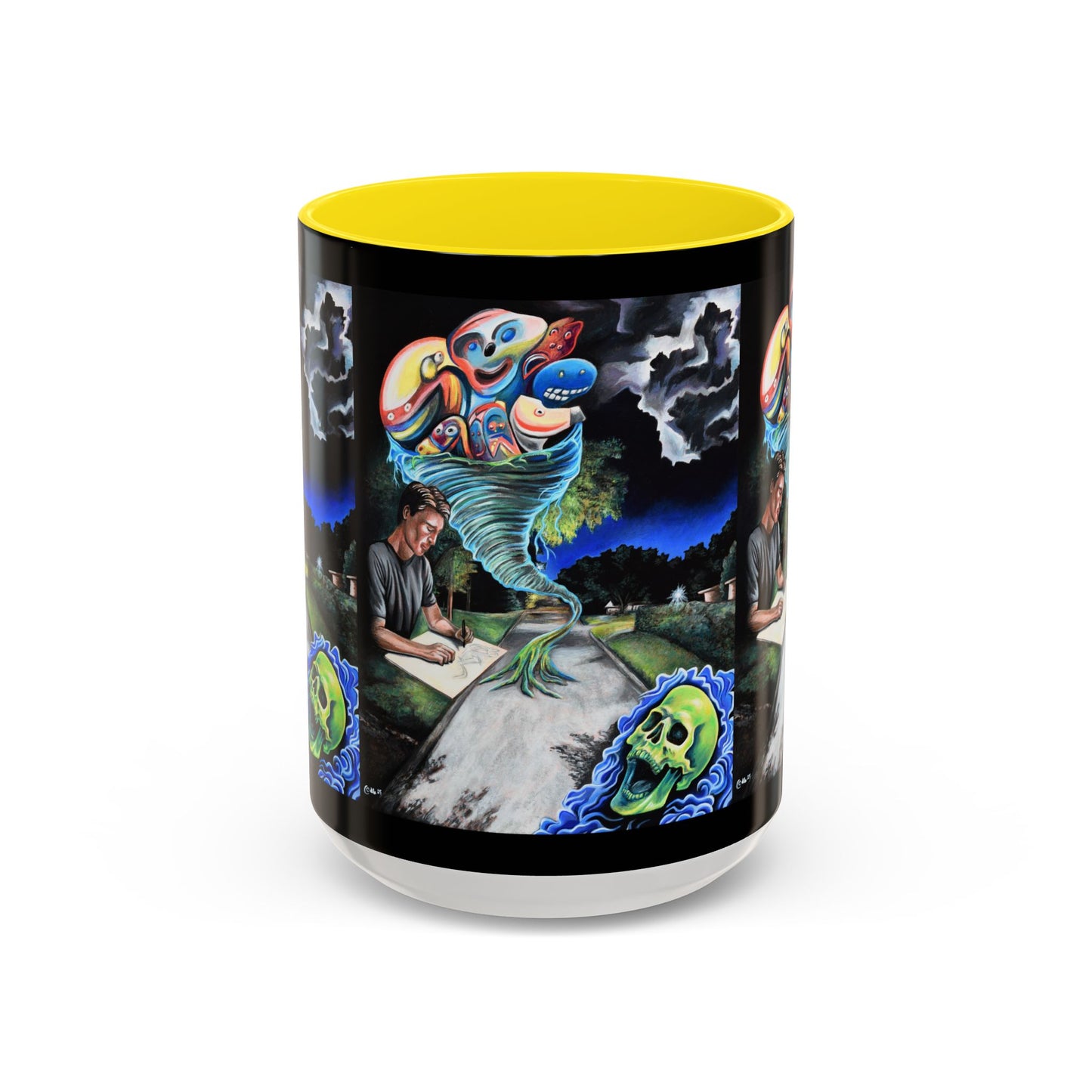 Artistic Accent Coffee Mug - Unique Gift for Coffee Lovers, Creative Aesthetic, Home Decor, Art Enthusiast, Birthday Present, Collectible