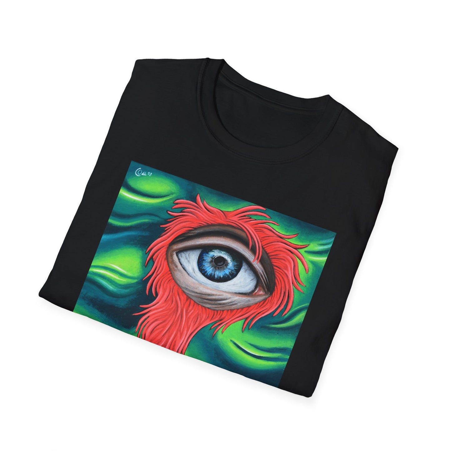 Groovy Eye Art Unisex Softstyle T-Shirt - Unique & Colorful Graphic Tee