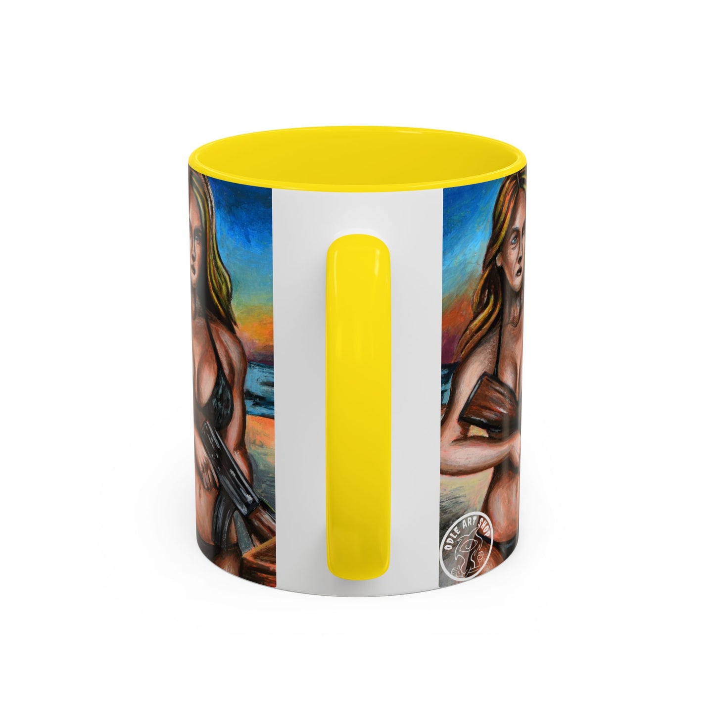Vibrant Art-Inspired Coffee Mug, Unique Gift for Beach Lovers, Collectible Drinkware, Perfect for Birthdays, Home Decor