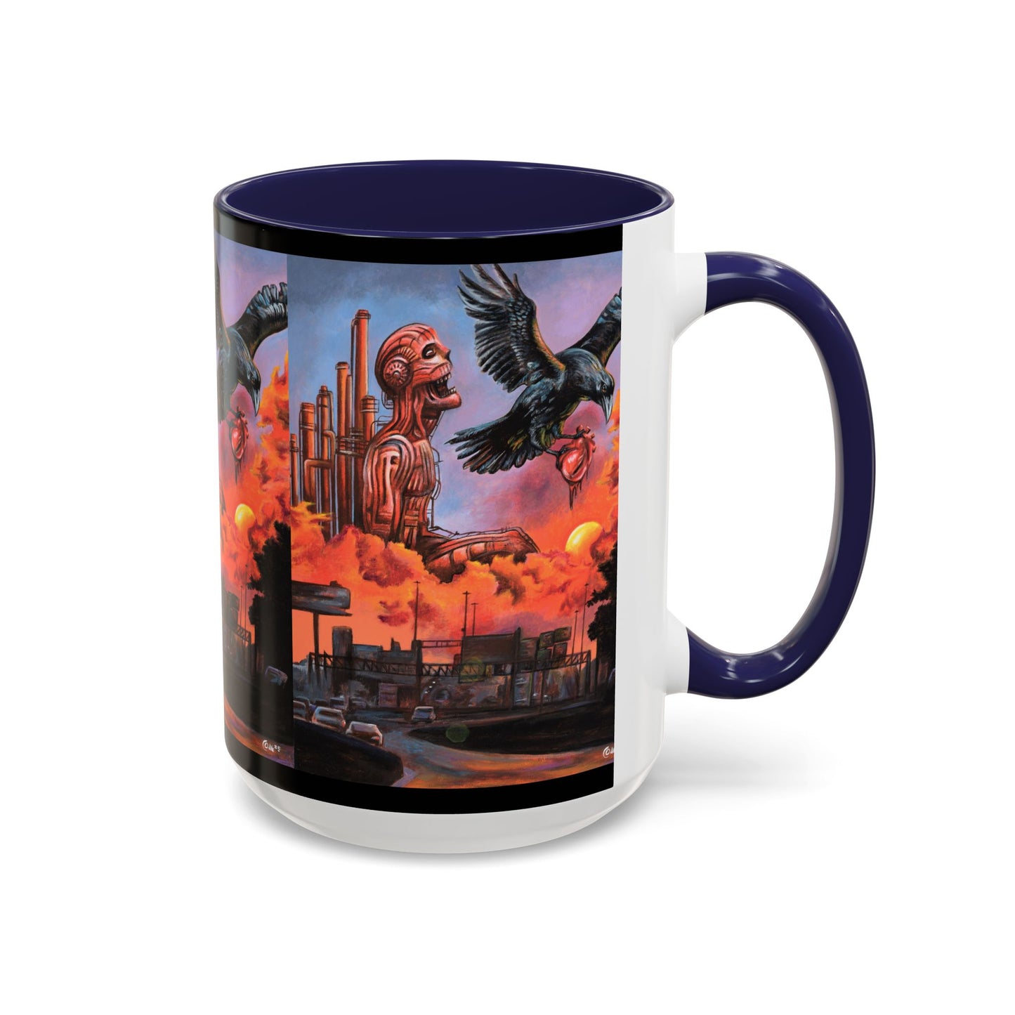 Surreal Art Coffee Mug, Unique Gift for Art Lovers, Home Decor, Black Handle Mug, Perfect for Birthdays, Holidays