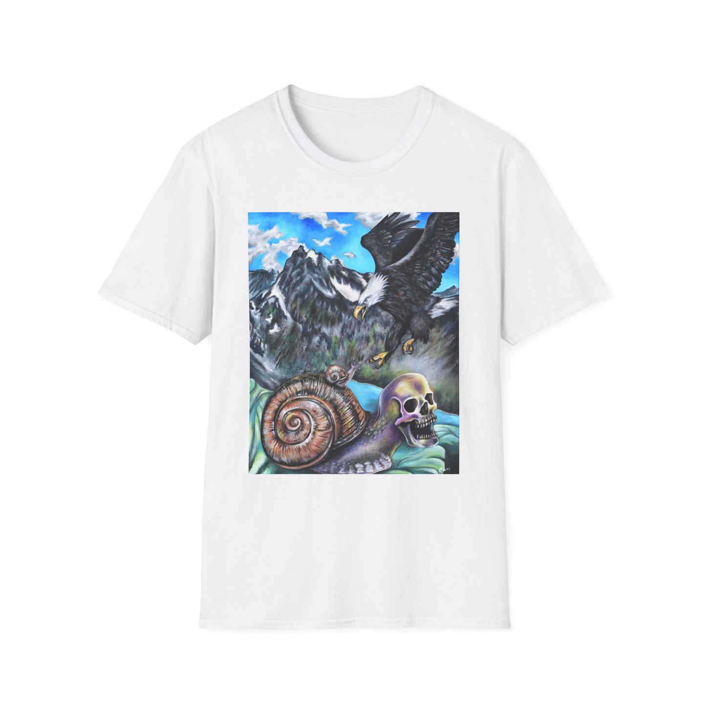 Adventure-Inspired Art Tee, Nature Lover Shirt, Unique Graphic T-Shirt, Boho Casual Wear, Gift for Outdoor Enthusiasts