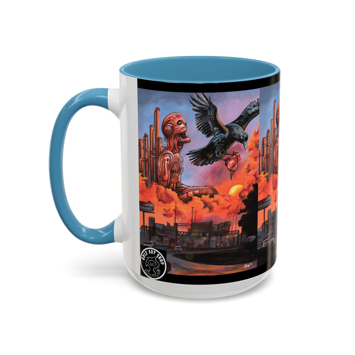 Surreal Art Coffee Mug, Unique Gift for Art Lovers, Home Decor, Black Handle Mug, Perfect for Birthdays, Holidays