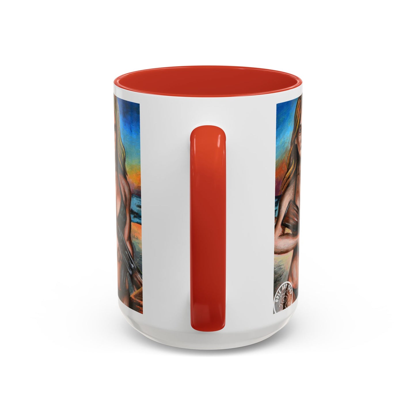 Vibrant Art-Inspired Coffee Mug, Unique Gift for Beach Lovers, Collectible Drinkware, Perfect for Birthdays, Home Decor
