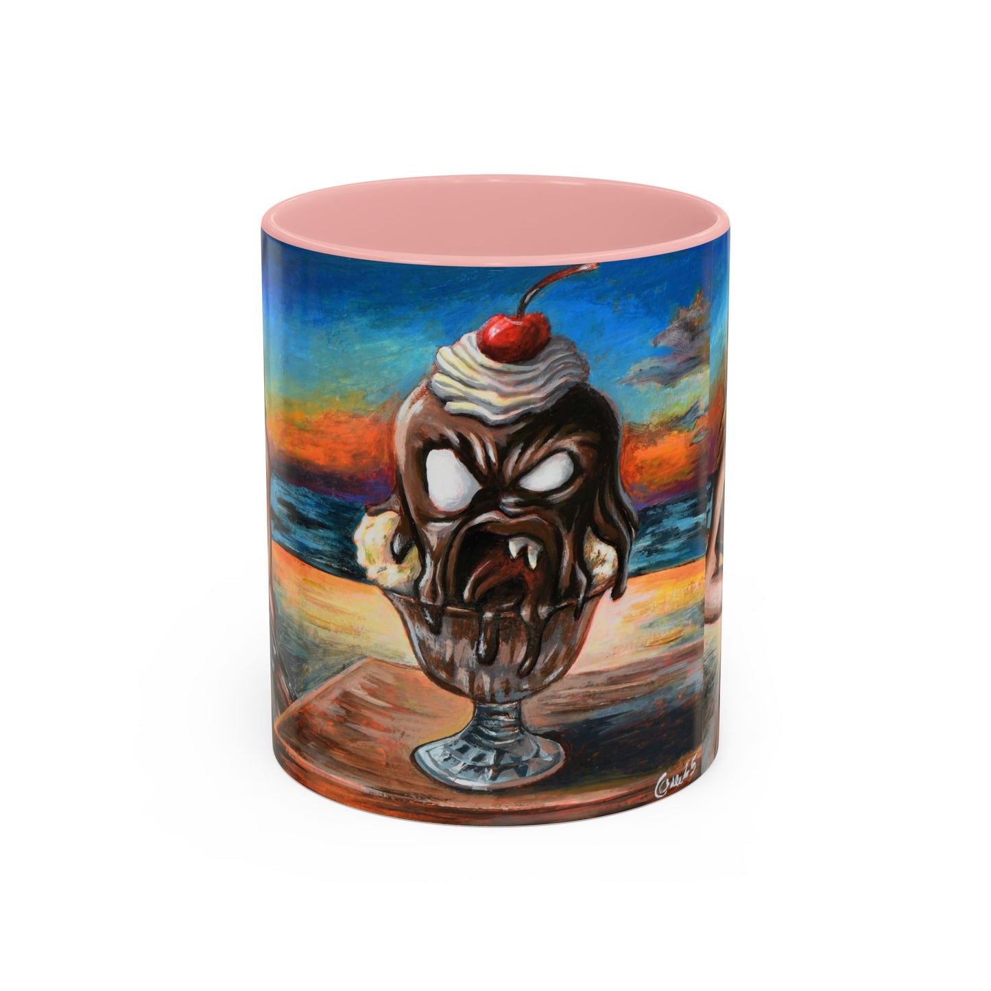 Vibrant Art-Inspired Coffee Mug, Unique Gift for Beach Lovers, Collectible Drinkware, Perfect for Birthdays, Home Decor